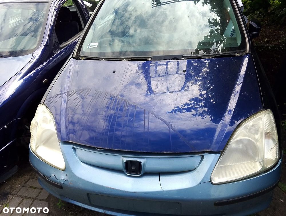 Honda Civic (00-04r.) 1.6B 114KM. Silnik D16Y5 Skrzynia 5MT. Cały na części GWARANCJA !!!!  Przód Tył Zestaw Komplet Drzwi Klapa Zderzak Błotnik Maska Grill Atrapa Szyba Pas Lampa Lusterko Boczki Fotel Kanapa Kokpit Deska Rozdzielcza Przełącznik Włącznik Sterownik Przewody Wiązka Instalacja Moduł Komputer Czujnik Listwa Pompa Alternator Wtryski Głowica Rozrusznik Kompresor Sprzęgło Dwumas Silnik Skrzynia ABS Klimatyzacji Paliwa Wspomagania Kolektor Turbina Przepustnica Zawór Chłodnica Koło Hak Belka Sanki Zawieszenie Mcpherson Półoś Amortyzator Wydech Tłumik Zacisk Most - 3