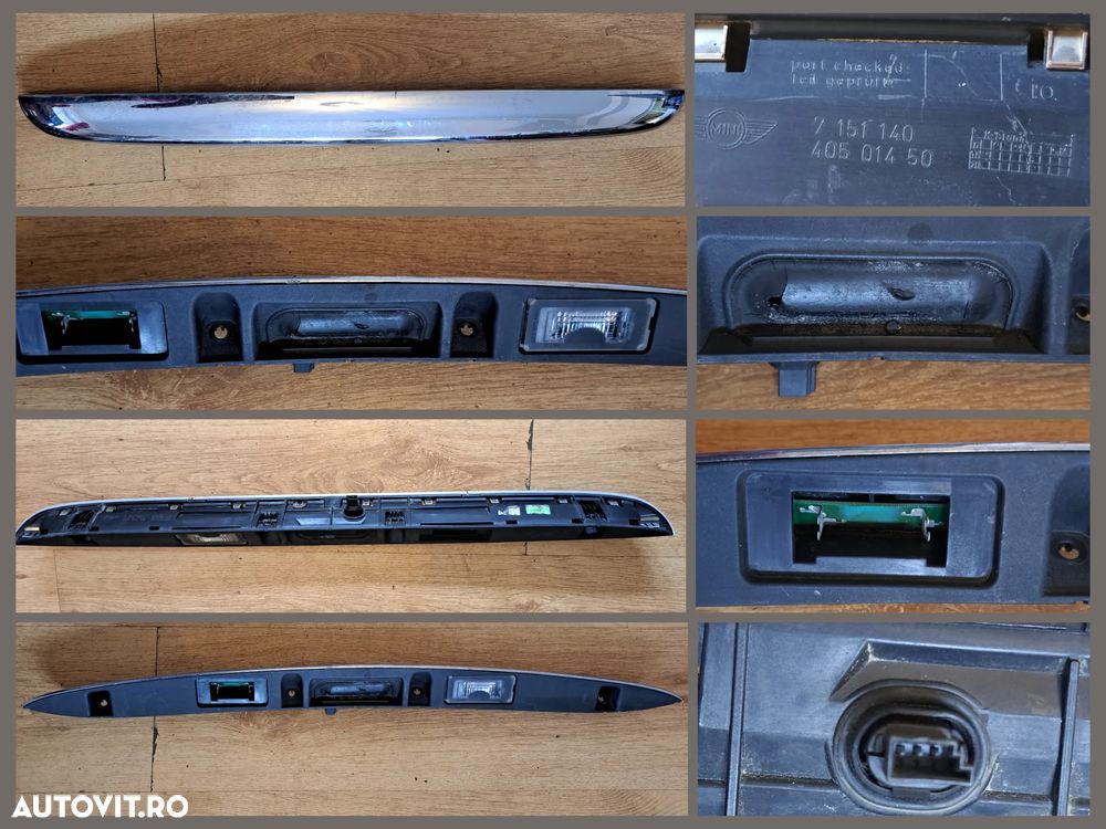 Capac ornament trim consola centrala cu suport pahare si priza, Panou butoane ESP PDC Sport consola centrala BMW F20 F36 Maner exterior deschidere haion chrome Mini R50 R52 R53 Maner exterior chrome, negru mat bmw Seria 3 E46 - 6