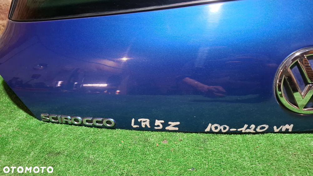 Klapa bagażnika Tył KOMPLETNA Volkswagen Scirocco 08/14 ROK KOD LR5Z - 6