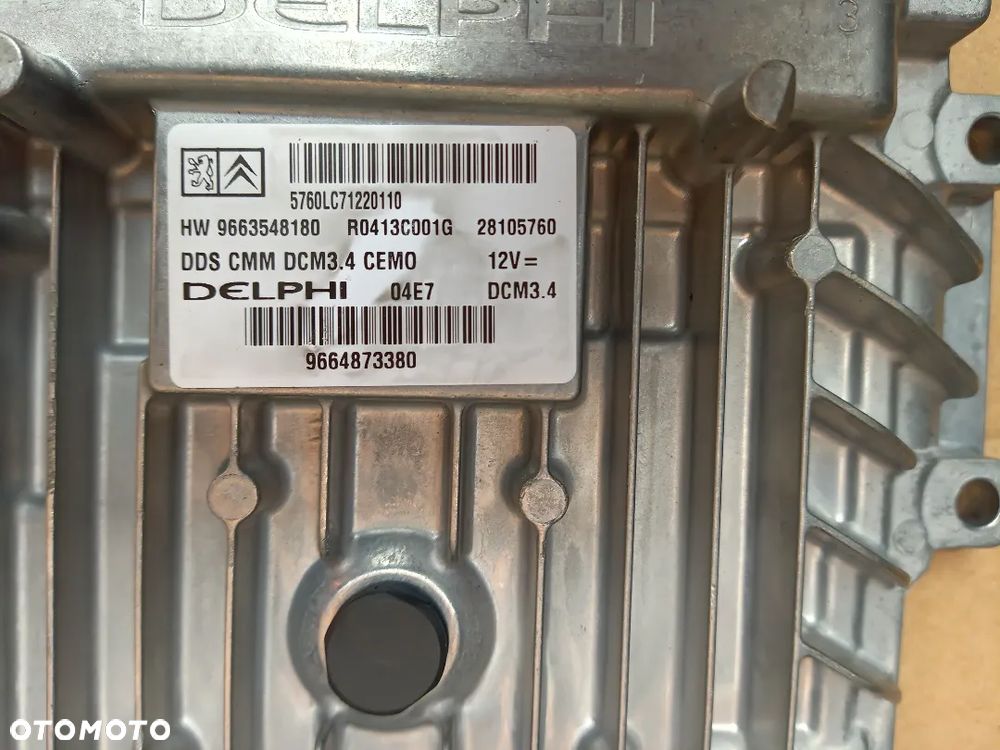 Peugeot 407 Citroen C4 C5 2.0 HDI komputer sterownik silnika DELPHI 9664873380  9663548180  9666098180 - 2