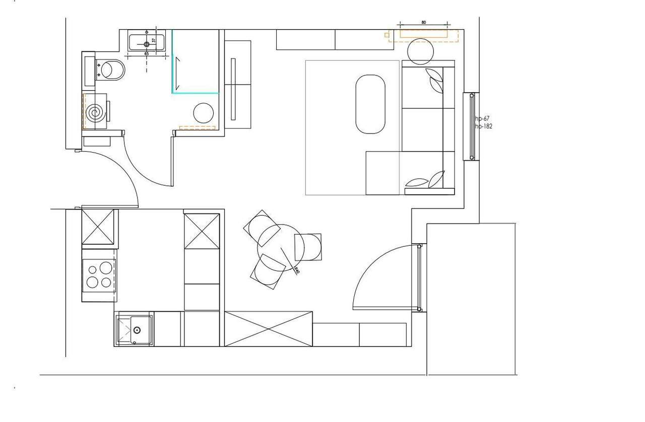 Jednopokojowy kofortowy apartament na pgraniczu Włoch i Ochoty
