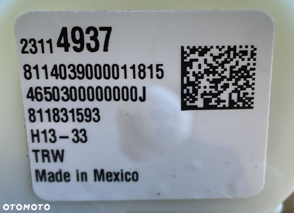P9 GMC YUKON XL IV 2015 - PAS BEZPIECZEŃSTWA TYŁ TYLNY ŚRODKOWY 23114937 - 4