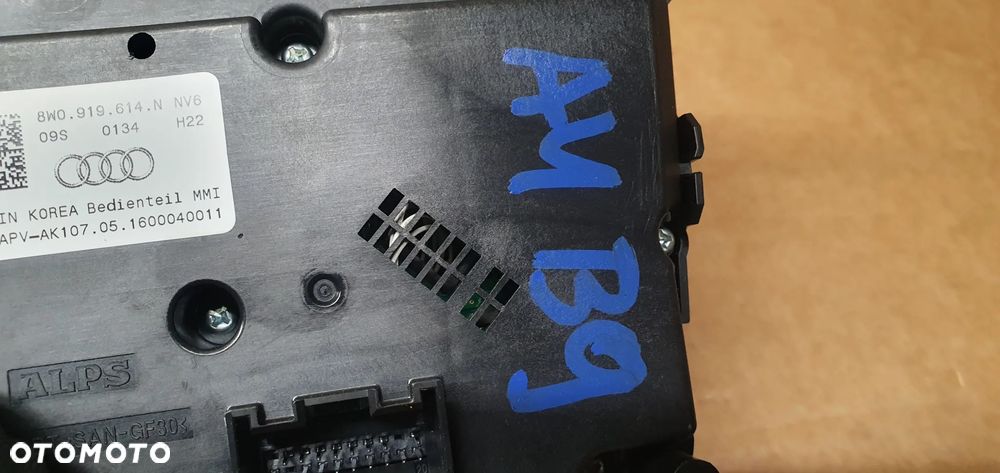 Panel sterowania przełączniki MMI NAVI Audi A4 B9 8W0919614N - 7