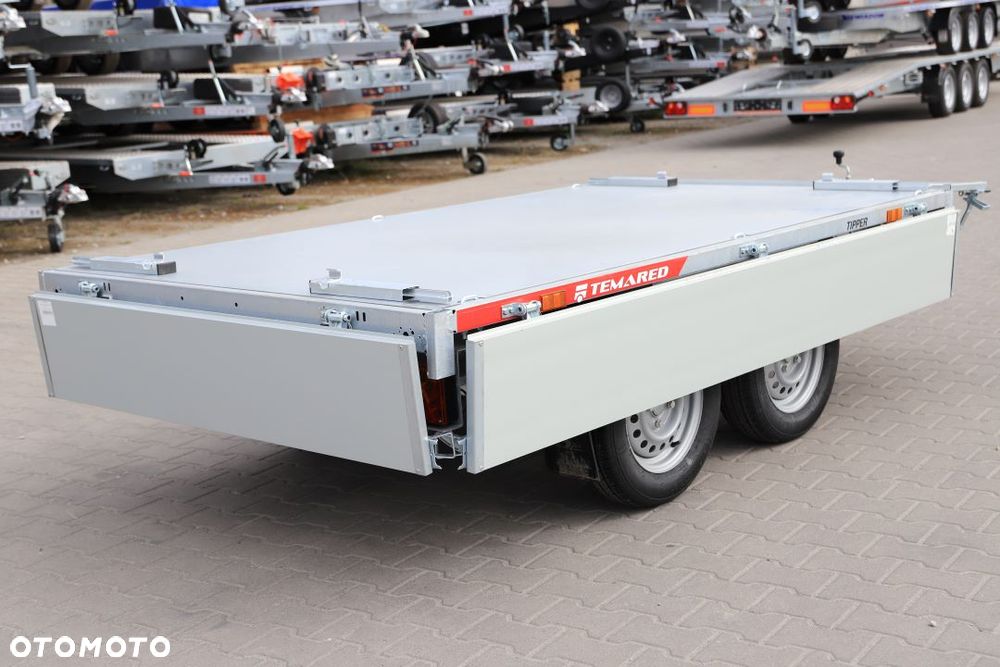 TEMARED TIPPER 2515/2 S 0,75T  253x152x30cm, DMC 750kg, Pompa ręczna , Burty ALU - 14