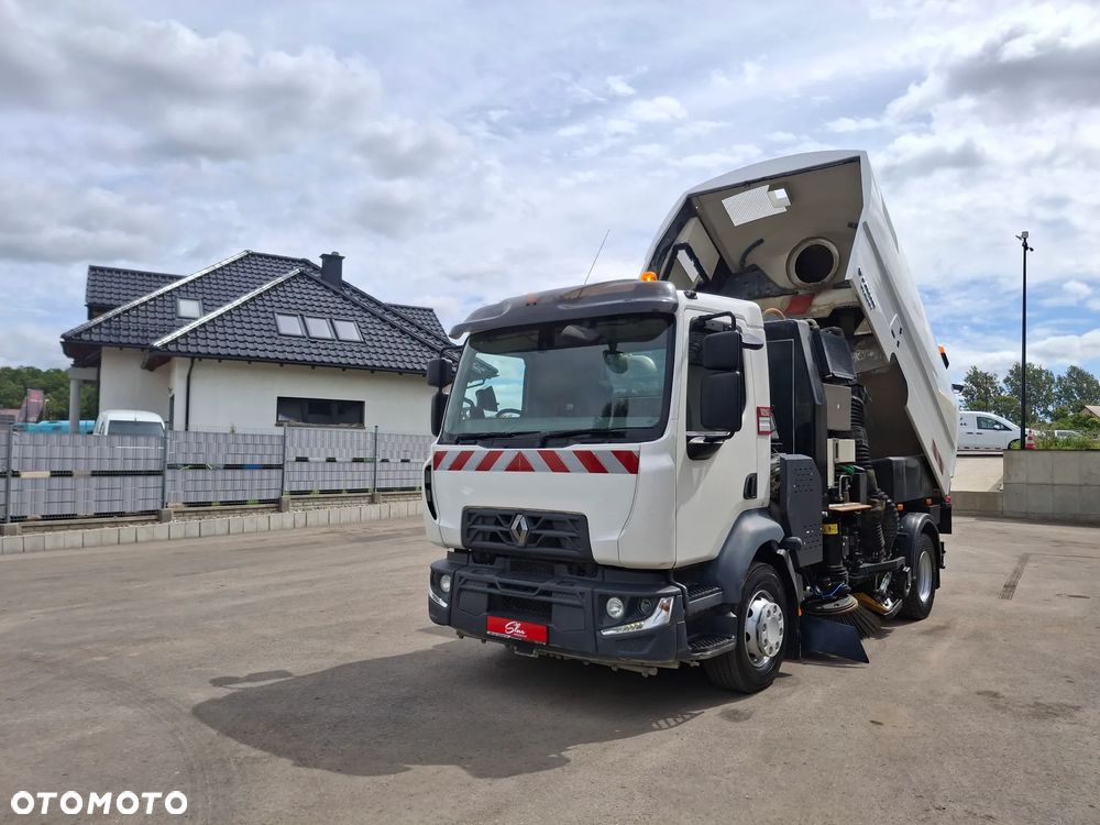 Renault D16 Midlum Zamiatarka FAUN Karcher Listwa Wysokiego Ciśnienia Euro 6 PM10 2 Silniki 2650 MTH Szczotki L/R Rura Do Liści - 15