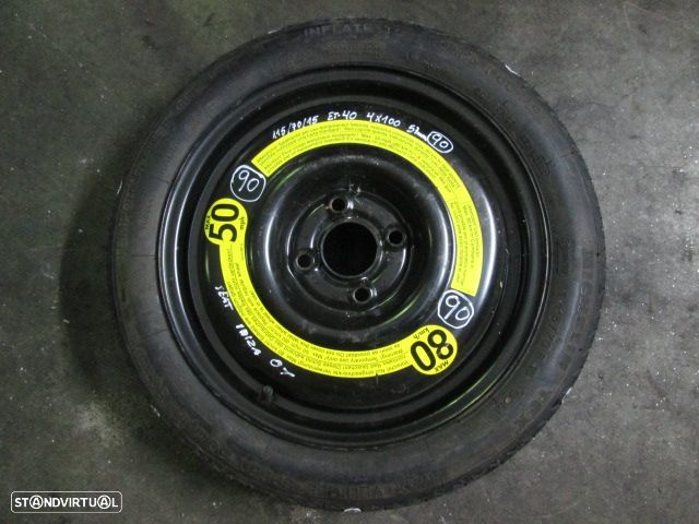 Roda Suplente RODS90 SEAT IBIZA 57 MM 4X100 1157015 ET40 VW GOLF 3 BREAK 1995 1.8I 75CV 5P PRETO 57.2Mm 4X100 115/70/15 ET40 - 1
