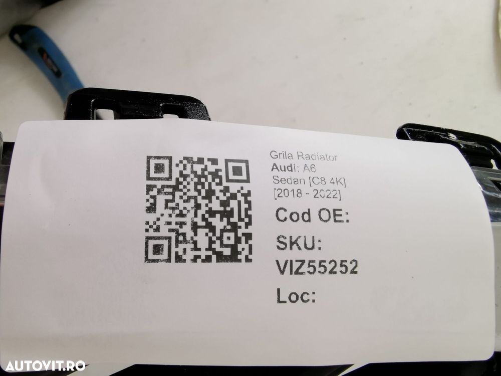 Grila Radiator Audi A6 Sedan [C8 4K] [2018 - 2022] Originala In Stare - 8