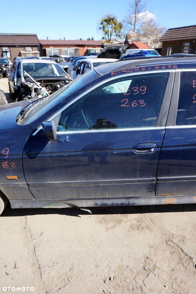 DRZWI PRZEDNIE LEWE 5 E39 KOMBI 263  GRANATOWY BMW 1995-2000 - 1