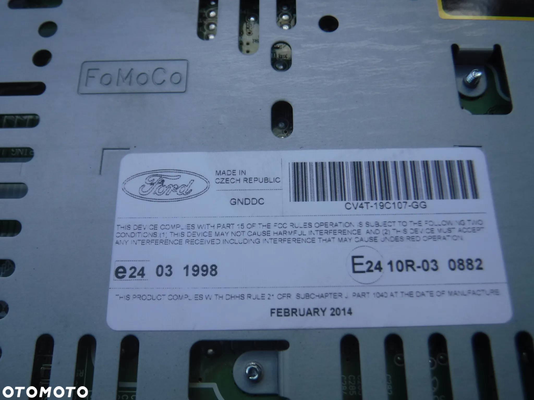 Ford Kuga Mk2  radio  CV4T-19C107-GG  DM5T-18B955-GB CV4T-18K811-SA panel czytnik ekran kpl - 8