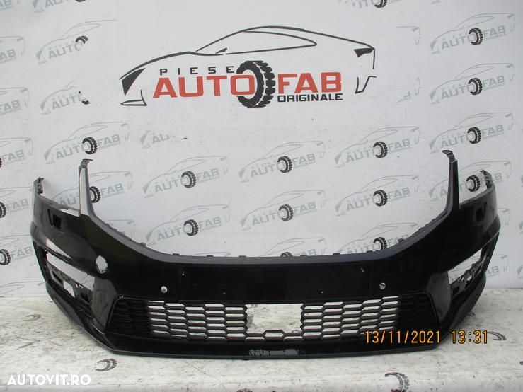 Bara fata Skoda Octavia 3 VRS Facelift an 2017-2018-2019 Gauri pentru 4 senzori si spalatoare faru - 1