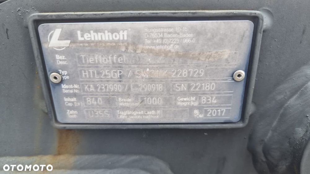Łyżka do koparki 100cm Lehnhoff MS21 do kopania koparka 20 ton,120,90 - 5