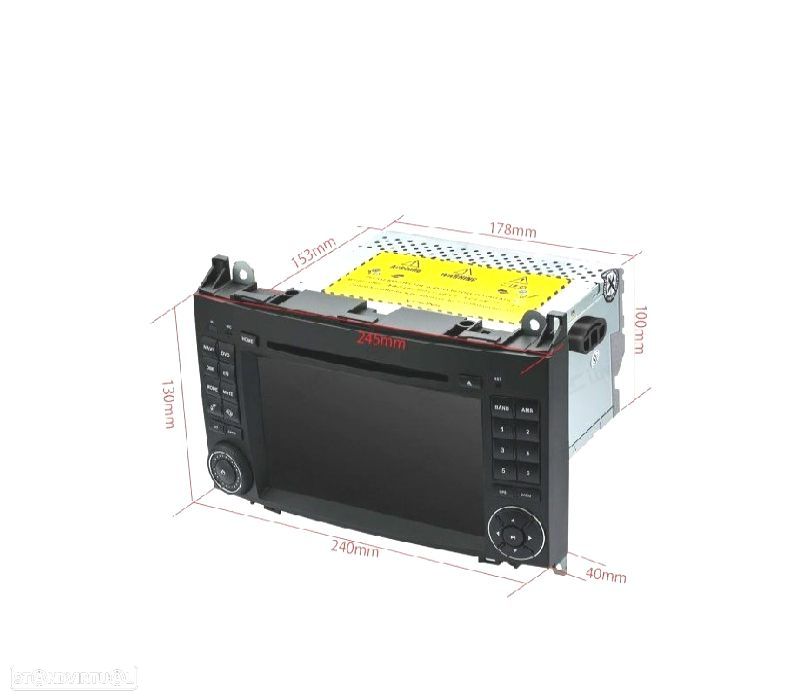 AUTO RÁDIO GPS ANDROID 14 PARA MERCEDES VITO VIANO SPRINTER W245 W169 W639 W906 - 6