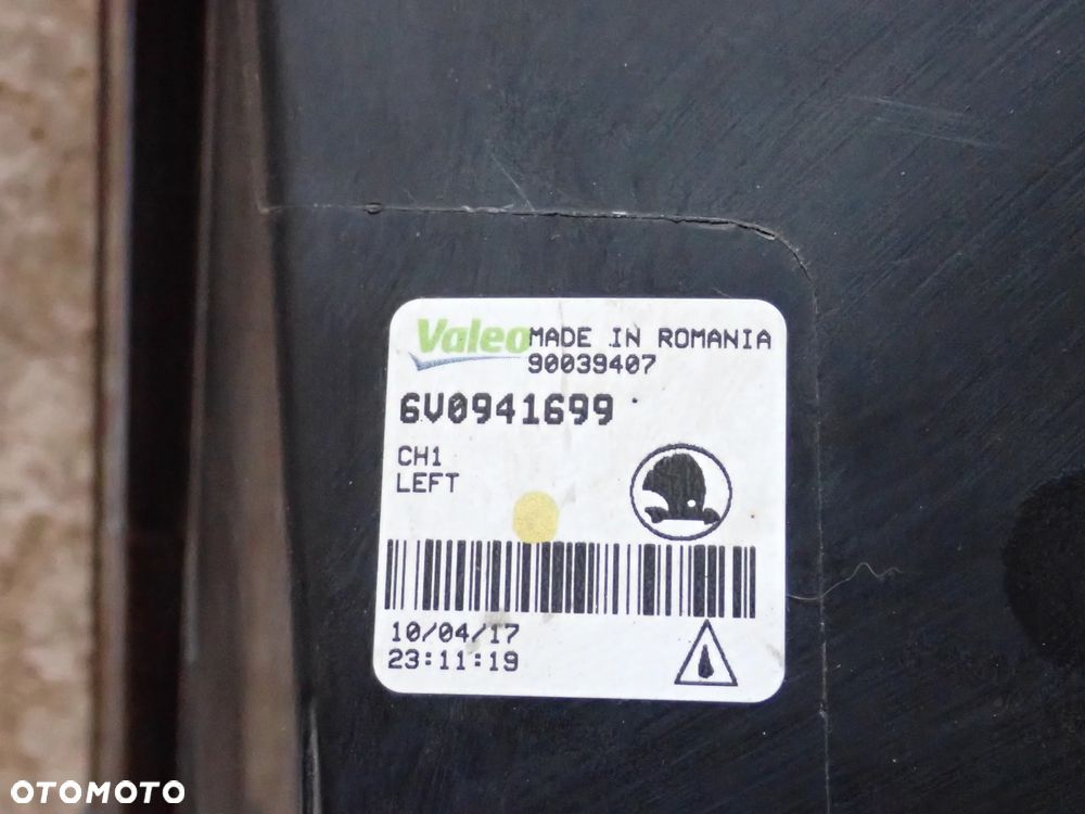 SKODA FABIA III HALOGEN LEWY PRZÓD EUROPA 6V0941699 - 3
