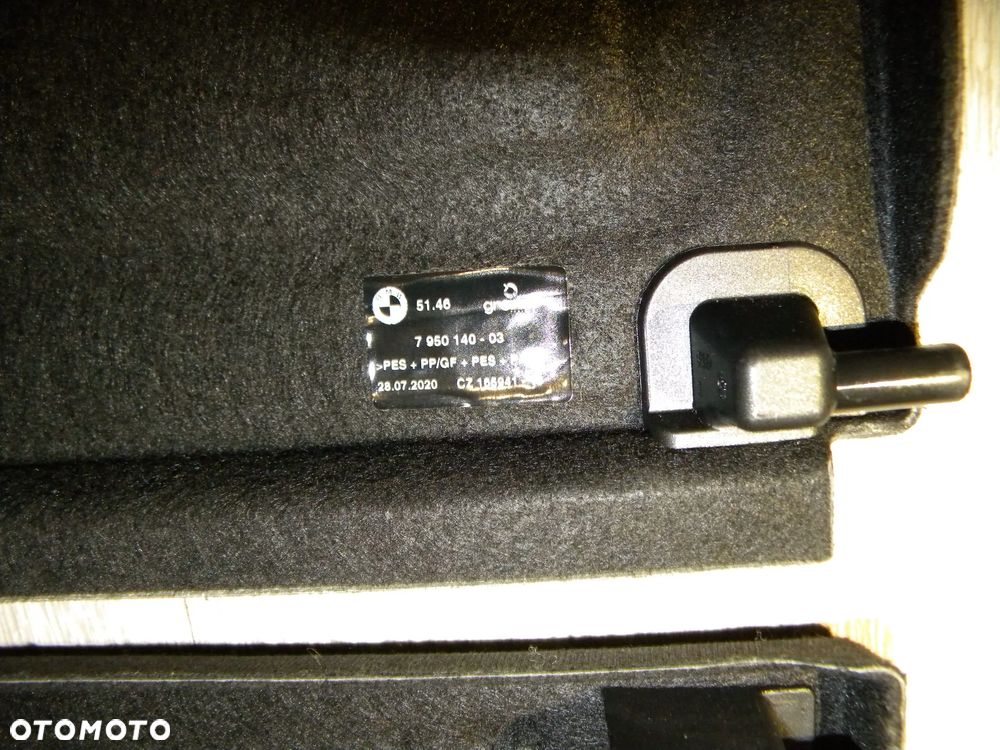 BARDZO ŁADNY KOMPLET 2X PÓŁKA BAGAŻNIKA BMW X1 F48 HYBRID 15-22 FV ORYGINAL 7950140 - 15