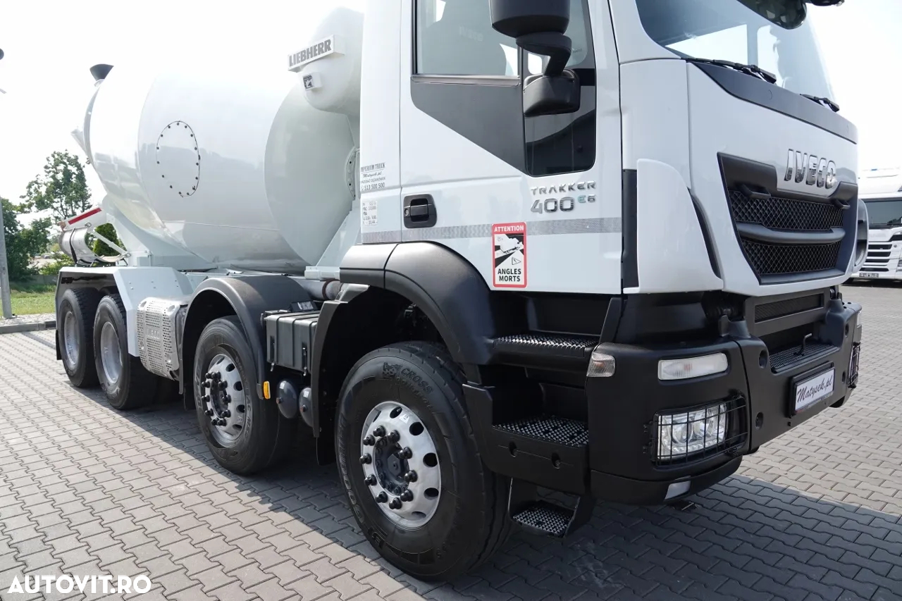 Scania TRAKKER 400 / 8X4 / 9 M3 BETONATOR / LIEBHERR / JANTE ALIE / EURO 6 - 16