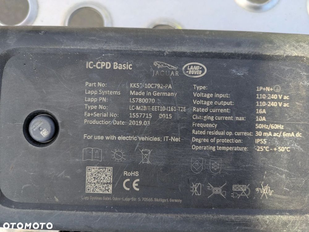 ŁADOWARKA TYP 2 JAGUAR LAND ROVER KK52-10C792-PA - 2