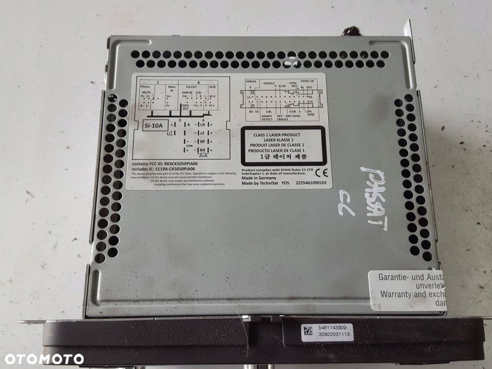 VW PASSAT CC PASSAT B7 RADIO NAWIGACJA 3C0035279 - 3