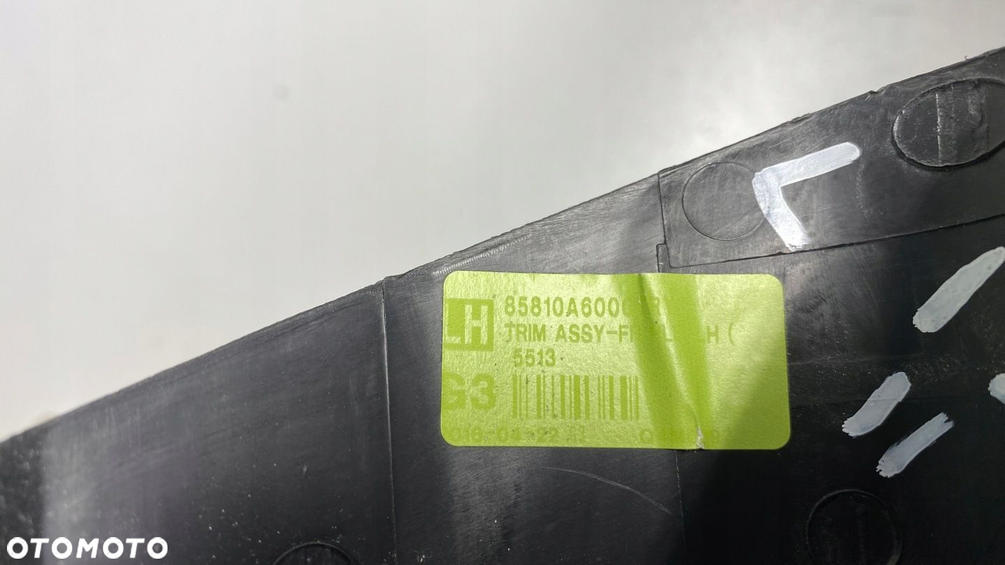 HYUNDAI I30 II OSŁONA SŁUPKA LEWA PRZEDNIEGO LEWEGO PRZÓD CZARNA 12-16 - 5