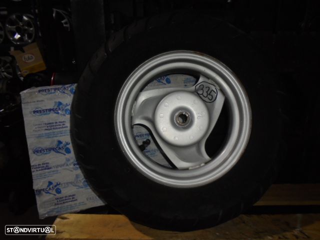 Jante Solta Jant335 PGO BIG MAX 1998 49CC  4.5CV 0  PRETO 09 3.50X10 16 ESTRIAS PNEU 1309010 - 1