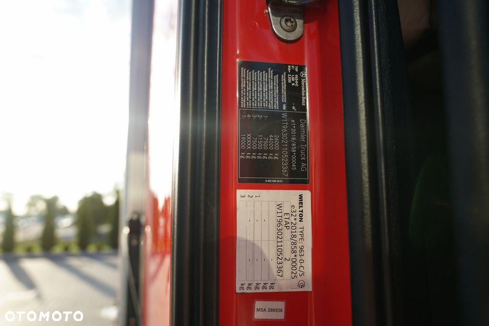Mercedes-Benz ACTROS 2545 / FIRANKA - 7,4 M / SOLÓWKA / MEGA / DACH PODNOSZONY / PLANDEK ZBROJONA / - 37