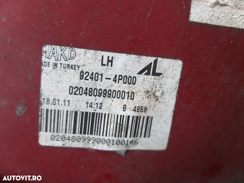 Stop tripla lampa stanga hyundai i20 924014p000 02048099900010 - 3