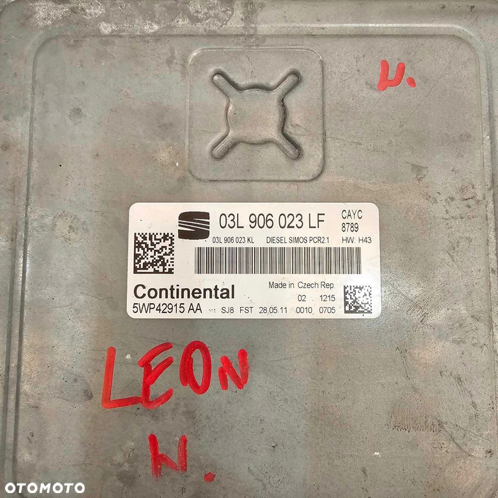 seat leon iii 1.6 tdi komputer sterownik silnika ecu - 3