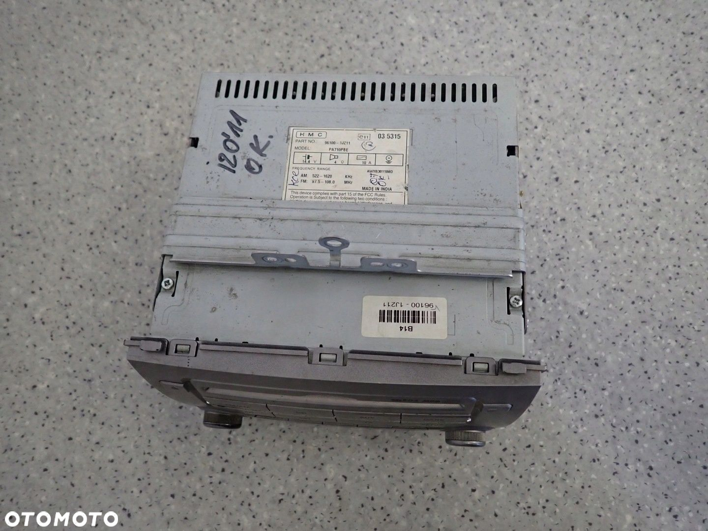 HYUNDAI i20 08-12 RADIO CD - 5