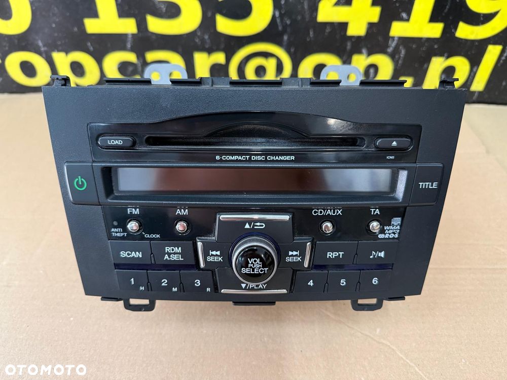HONDA CR-V III LIFT 10-12 RADIO CD MP3 AUX 39100-SWA-G212-M1 + KOD - 3