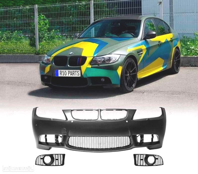 PÁRA-CHOQUES FRONTAL BMW E90 E91 05-08 COM PDC LOOK M3 - 2