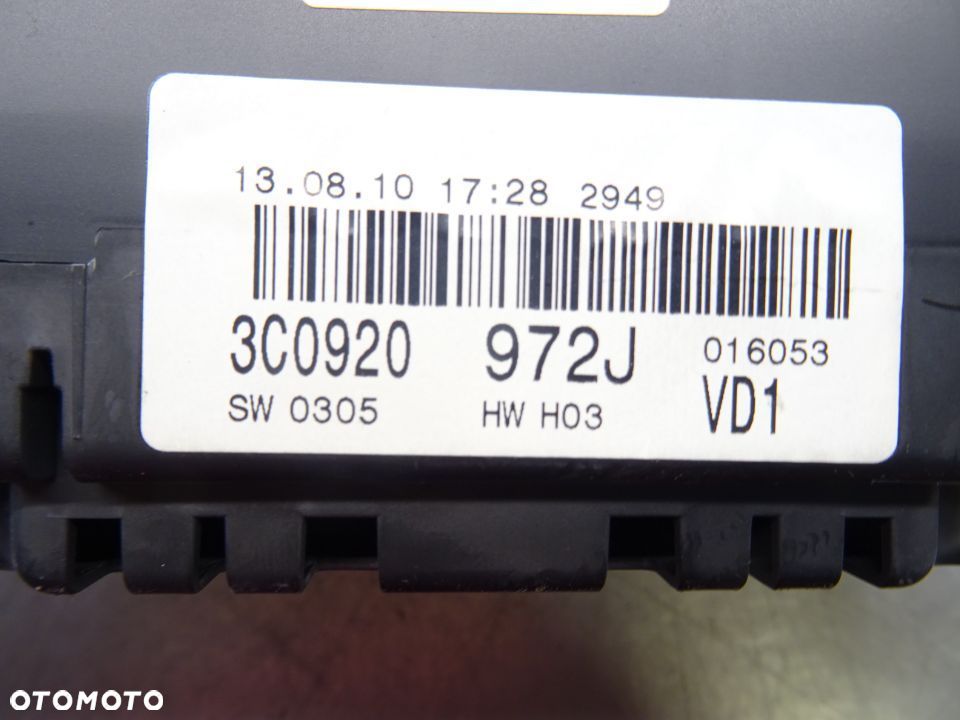 VW PASSAT B6 2.0 TDI LICZNIK ZEGAR ZEGARY 3C0920972J - 4