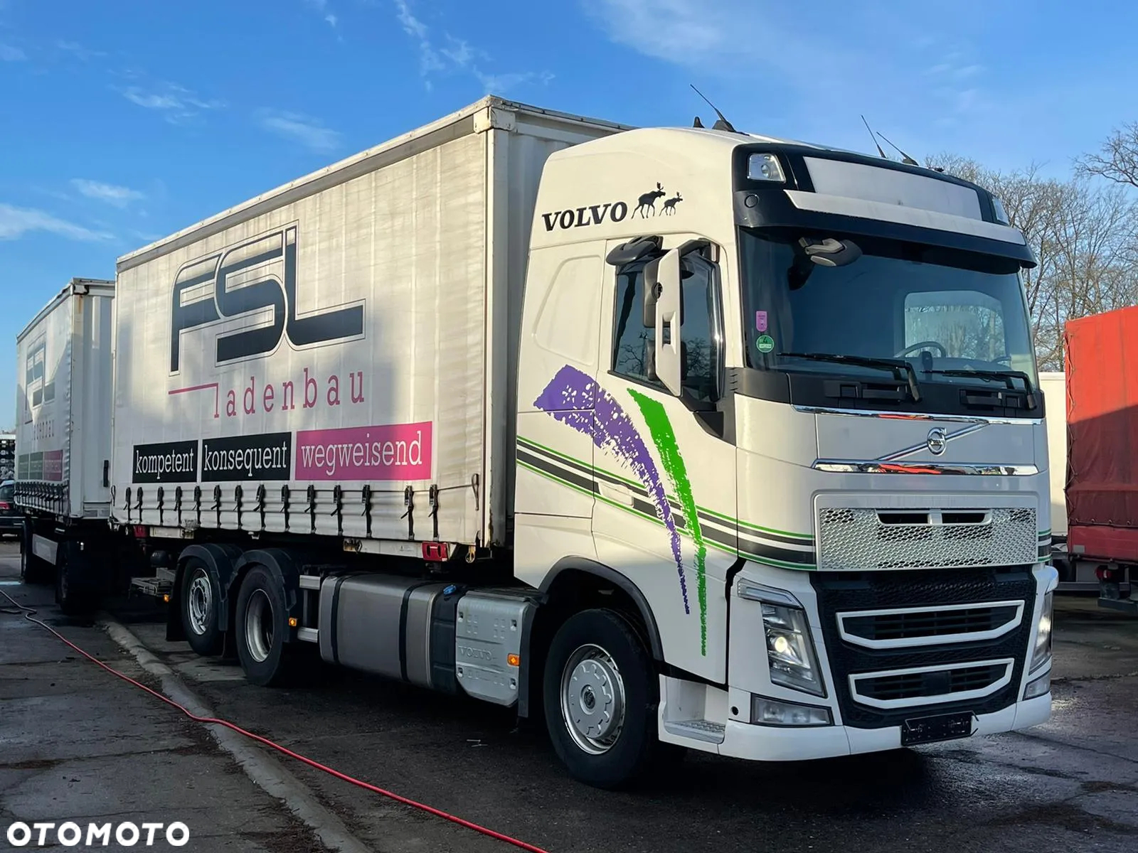 Volvo FH ;  firanka napojówka * przewierty * 6x2 * bdf * - 10