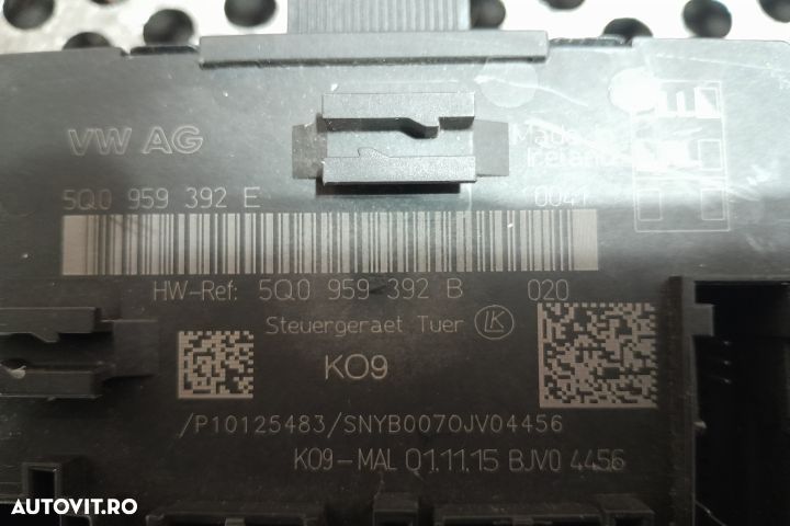 Modul confort 5Q0959392B 5Q0959392B Volkswagen VW Touran 2 [2015 - 20 - 2