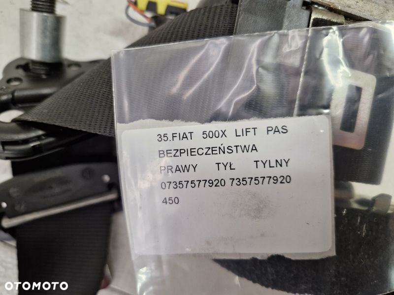 FIAT 500X LIFT PAS BEZPIECZEŃSTWA PRAWY TYŁ TYLNY 07357577920 7357577920 - 11