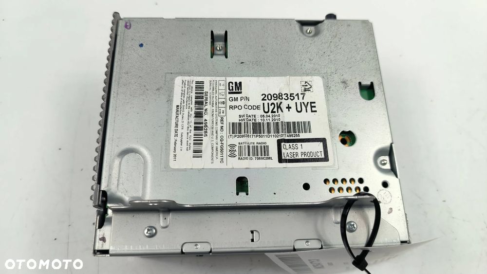 20983517 Chevrolet Camaro RS 3.6 V6 2011 coupe Panel / Radioodtwarzacz CD/DVD/GPS - 2