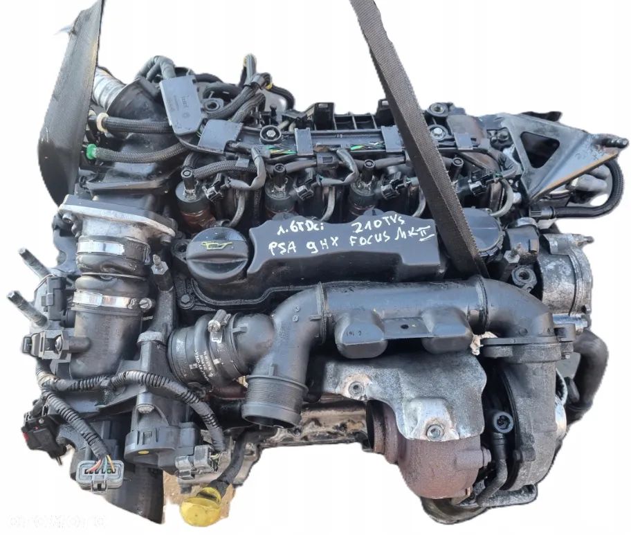 FORD FOCUS II MK2 04-11 2008 r. LIFT SILNIK 1,6 TDCI 109 KM 210 TYS PSA 9HX * - 3