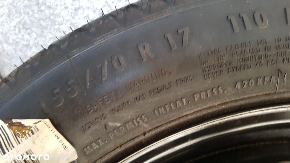 KOŁO DOJAZDOWE MERCEDES A B C KLASA 5X112  155/70R17 AUDI A4 B7 B8 - 4
