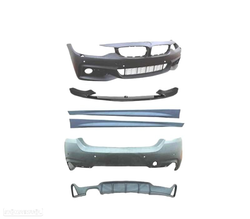 KIT CARROÇARIA BMW F36 LOOK M PERFORMANCE 13-18 COM PDC + LAVA-FARÓIS - 2