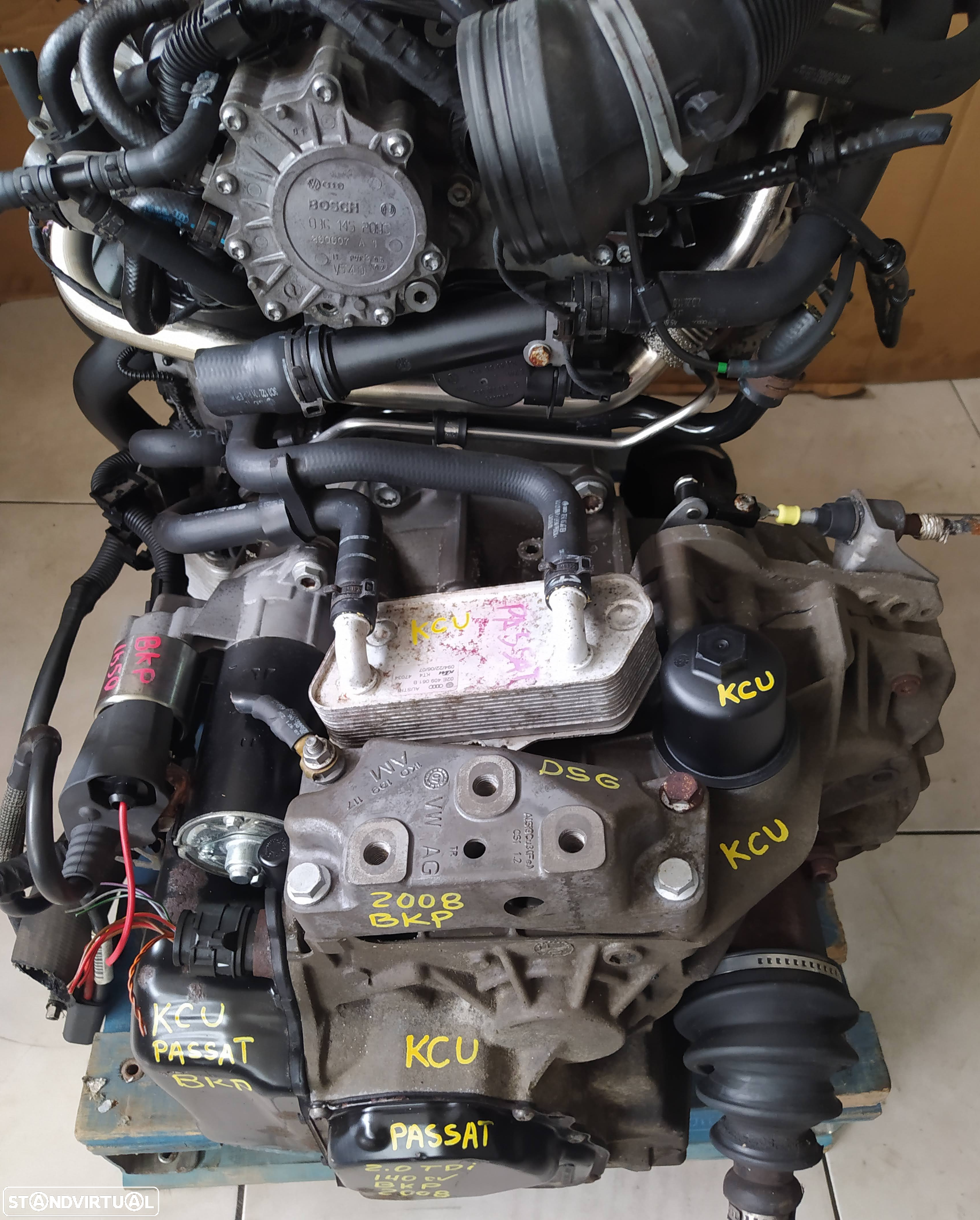 Motor vw passat 2.0TDI 140cv BKP caixa automatica DSG KCU - 9