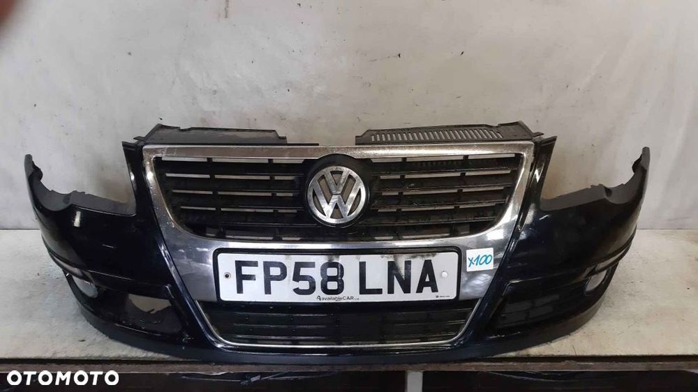 + ZDERZAK PRZÓD PRZEDNI DO VW VOLKSWAGEN PASSAT B6 LC9Z CZARNY HALOGENY - 1