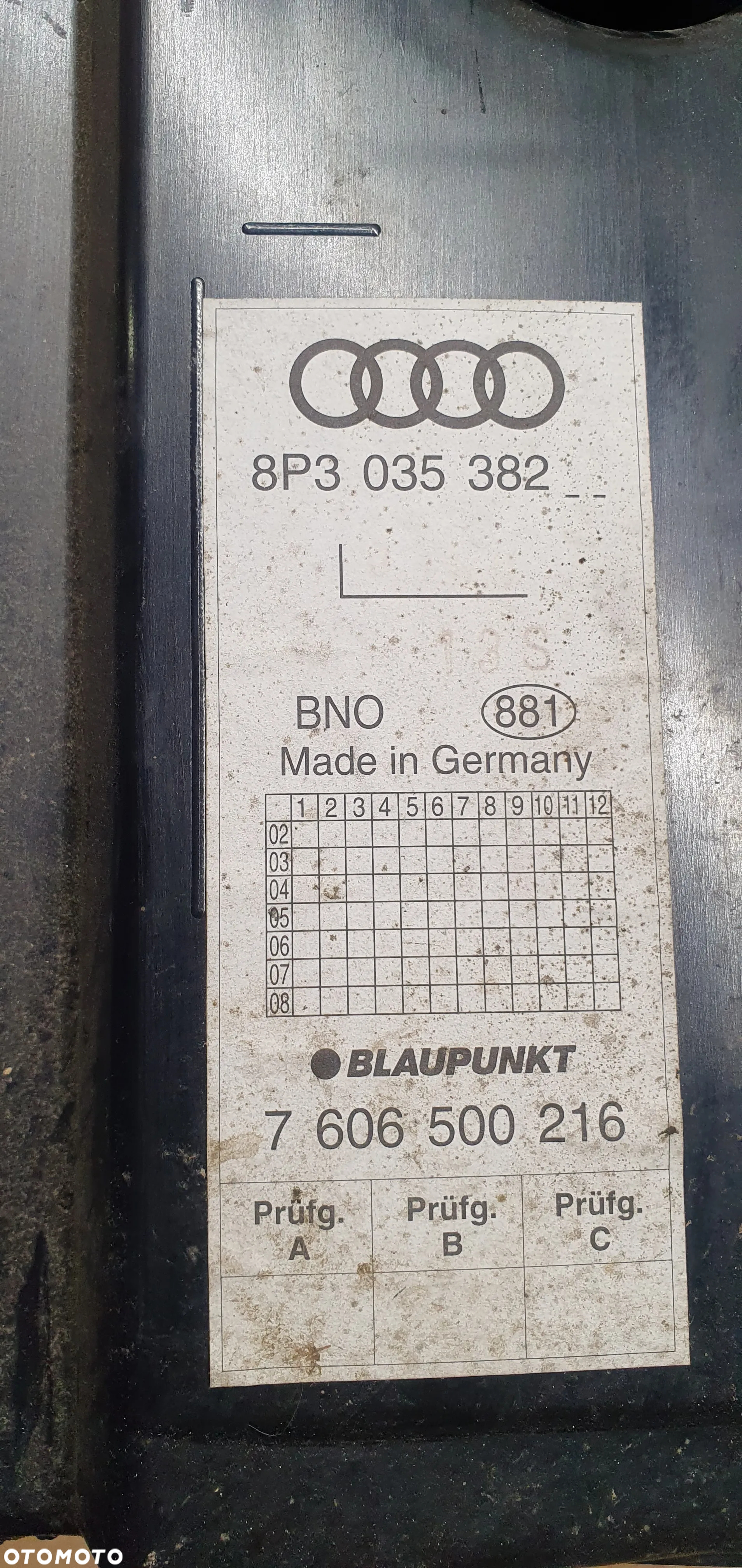Głośnik basowy subwoofer Blaupunkt Audi 8P3035382 - 4