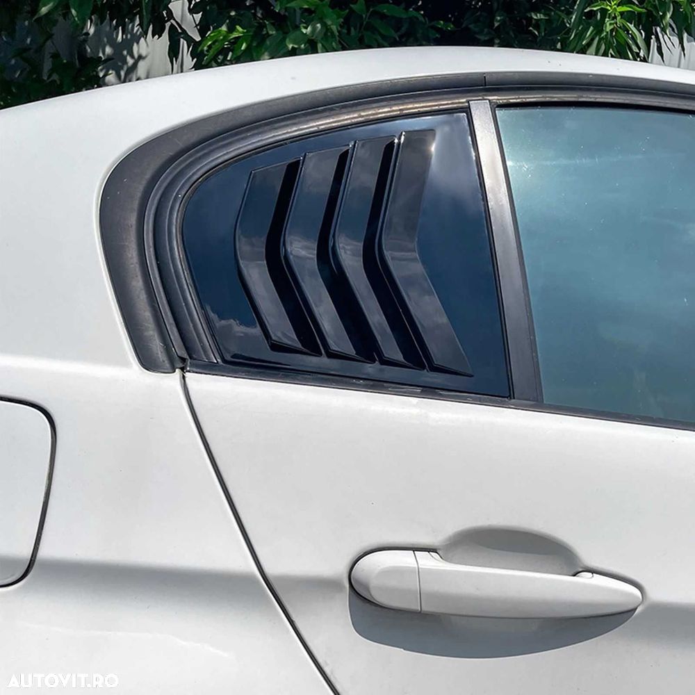 Ornamente Extensii Parasolar Geam Spate Louver BMW Seria 3 E90, Negru - 6