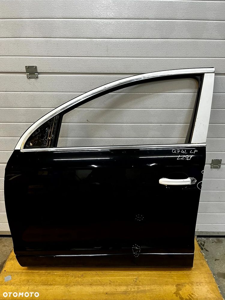AUDI Q7 4L DRZWI LEWY PRZÓD LEWE PRZEDNIE USZKODZONE CZARNE - 1