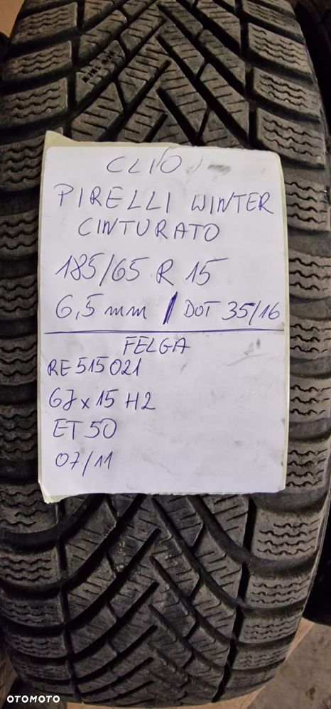 4X Felga stalowa Renault Clio III 4x100 6J 15 H2 185/65 ET45 R15 - 16