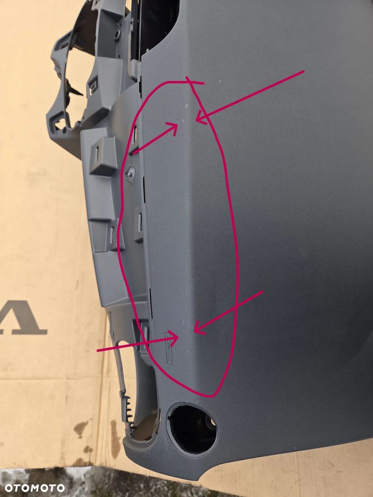 Kokpit konsola deska rozdzielcza Fiat 500 735605040 0735605040 735539038 - 6