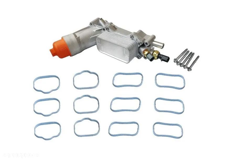 PODSTAWA OBUDOWA FILTRA OLEJU CHLODNICA CHLODNICY NOWA POPRAWIONA WERSJA ALUMINIOWA PENTASTAR 3.6 V6 VOLKSWAGEN ROUTAN FIAT FREEMONT LANCIA THEMA 3.6L 68105583AC 68105583AD 68105583AE 68105583AF - 1