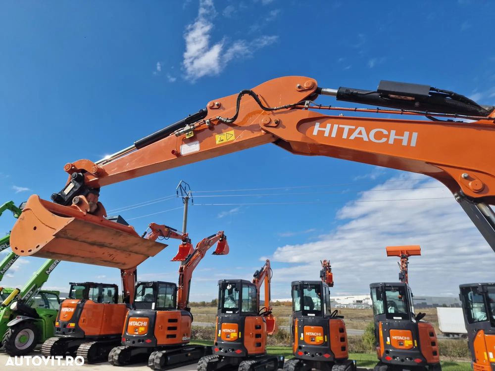 Hitachi ZX65-6, 2023, 1.208h, Masa operationoala 6,5t, lamaAd sapare 5m, CUPLA RAPIDA HIDRAULICA +3 CUPE NOI, senile cauciuc PAD 90% ok, Inst picon, Aer conditionat, Sistem antifurt, Ridica 3t, posibilitate leasing 4 ani, STARE CA NOU-PROMOTIE 55.900 EUR+Tva - 13