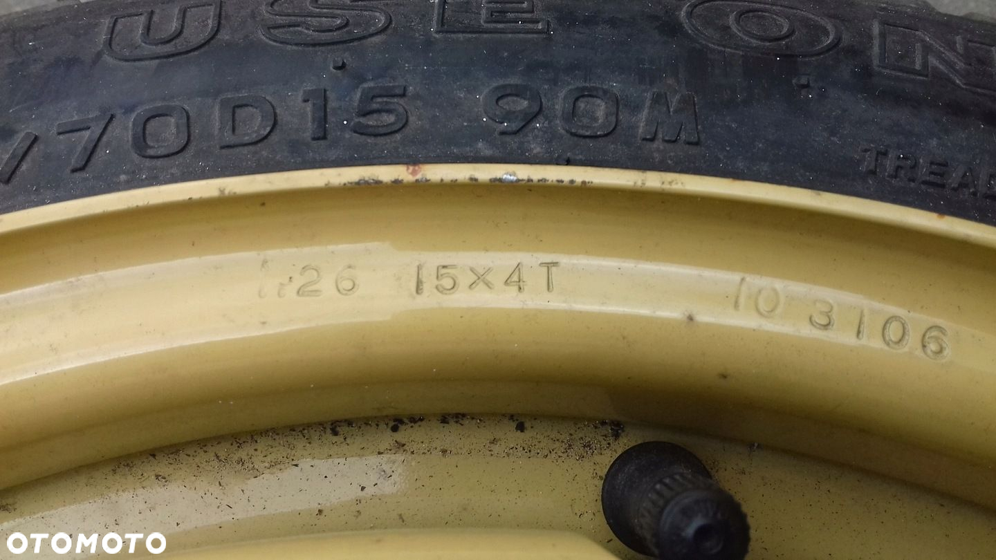KOŁO DOJAZDOWE 5x114,3 M26 15x4T T115 70D15  MAZDA - 2