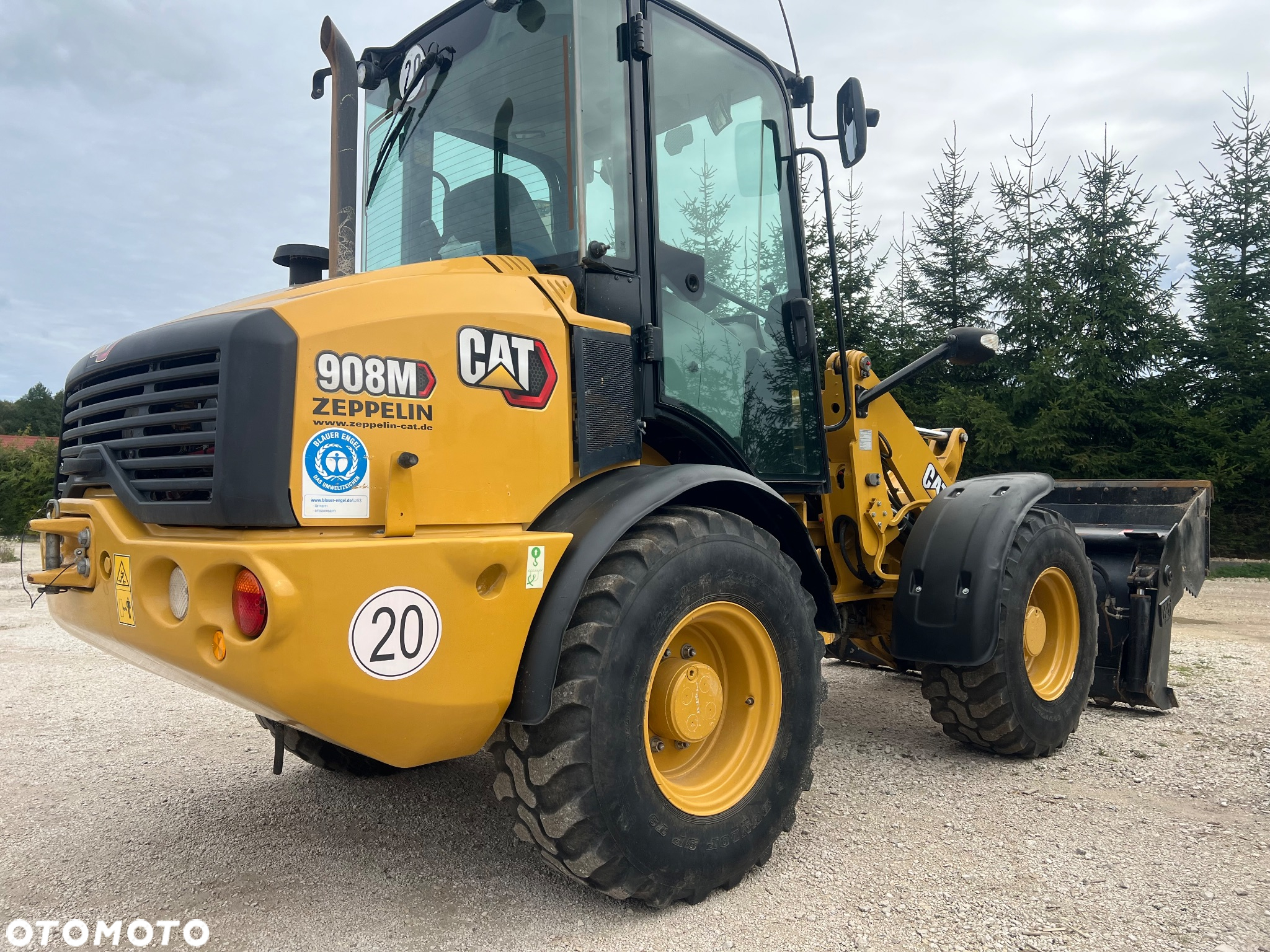 Caterpillar ŁADOWARKA CAT 908M 21r łyżka szczęka widły krokodyl 906 907 H przegubowa łamana Catepillar - 17