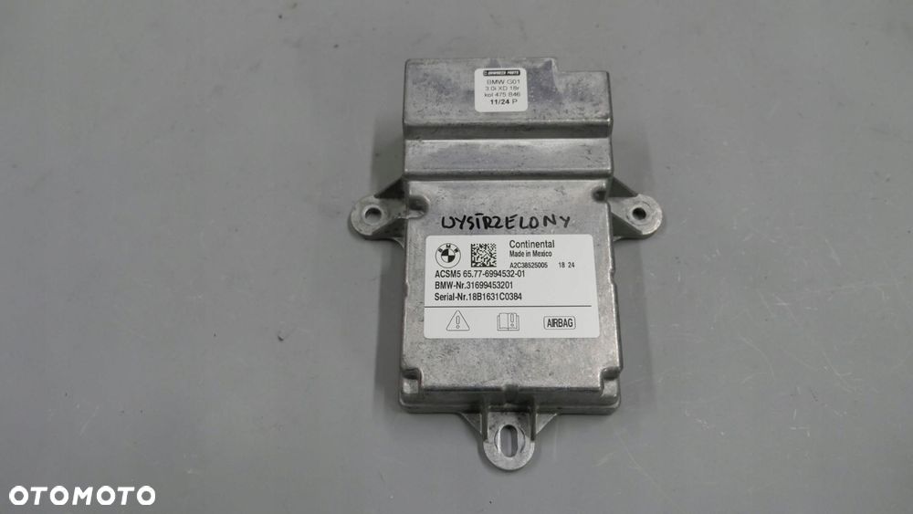 bmw g01 g02 g11 g30 g31 moduł sterownik poduszki airbag 6994532 - 1