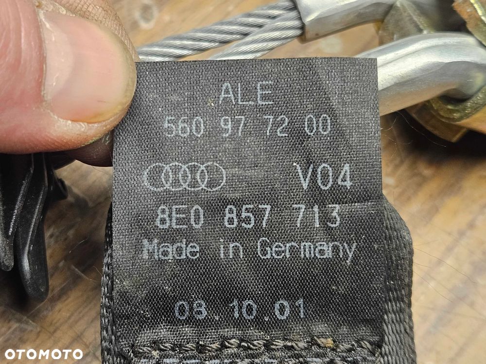 Pas Bezpieczenstwa 8E0857713 Zapinka Tyl Srodkowy Audi A4 B6 B7 Koparka Ladowarka Autobus - 16